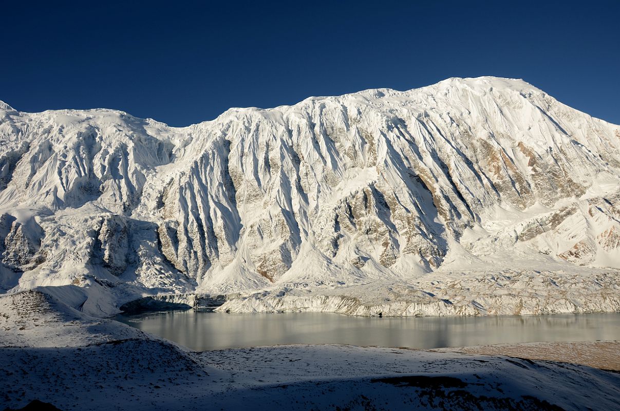 07 La Grande Barriere And Tilicho Peak Above Tilicho Tal Lake From Trail Between Eastern Camp And First Pass 